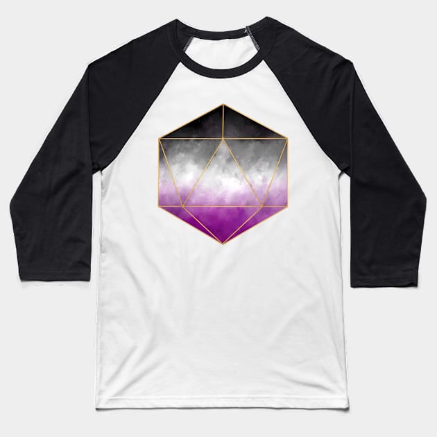 d20: Asexual Baseball T-Shirt by KrisseyMage